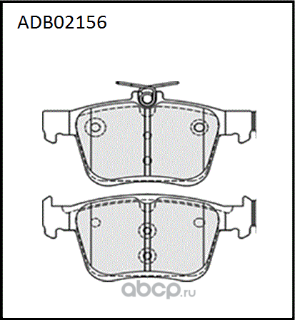 Колодки тормозные VW Golf 7 AUDI A3 (12-),TT (14-) задние (4шт.) ALLIED NIPPON. Артикул ADB02156
