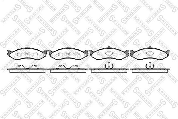 Тормозные колодки Stellox. Артикул 478 000B-SX