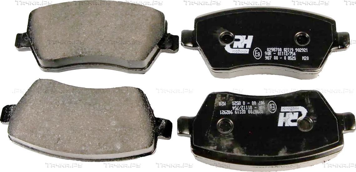 Тормозные колодки RoadHouse передние для Renault Logan II 2007-2026. Артикул 2987.00