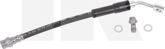 Тормозной шланг NK задний для Volkswagen Golf Sportsvan I 2014-2026. Артикул 8547171