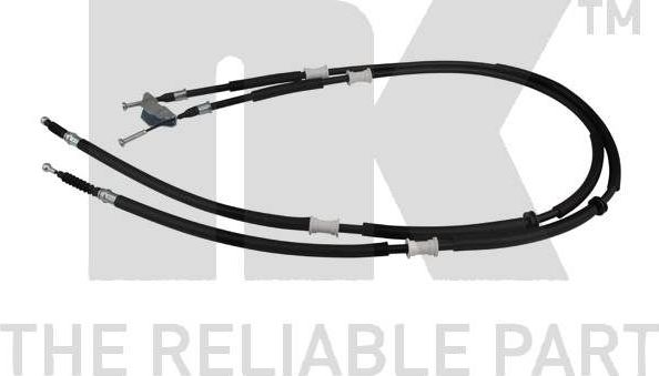 Трос ручника (тросик ручного тормоза) NK для Chevrolet Corsa 2000-2002. Артикул 9036118