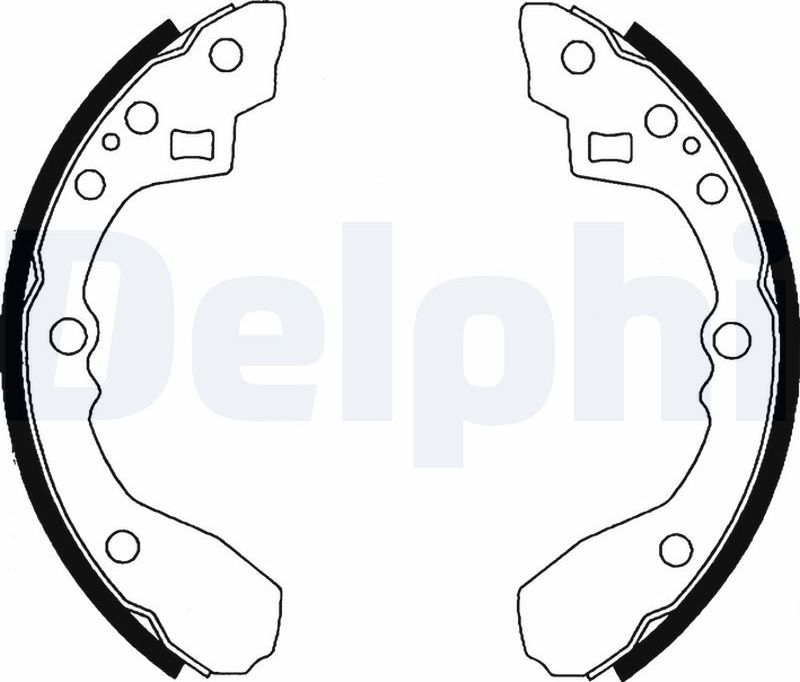 Тормозные колодки Delphi. Артикул LS1824
