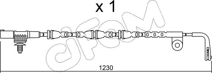 Датчик износа тормозных колодок  Metelli. Артикул SU.255