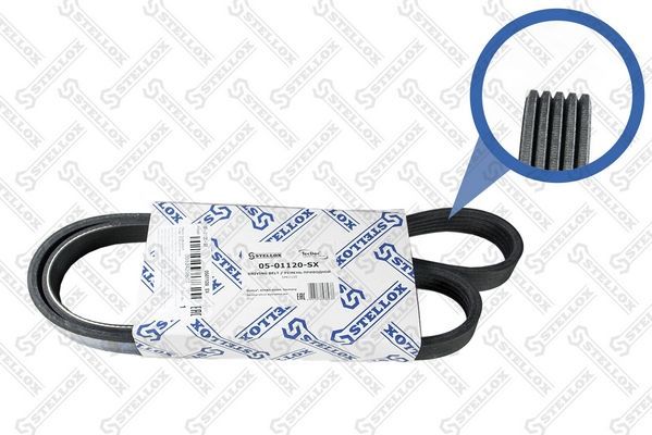 Приводной ремень поликлиновой Stellox для Audi Q7 I (4L) 2006-2010. Артикул 05-01120-SX