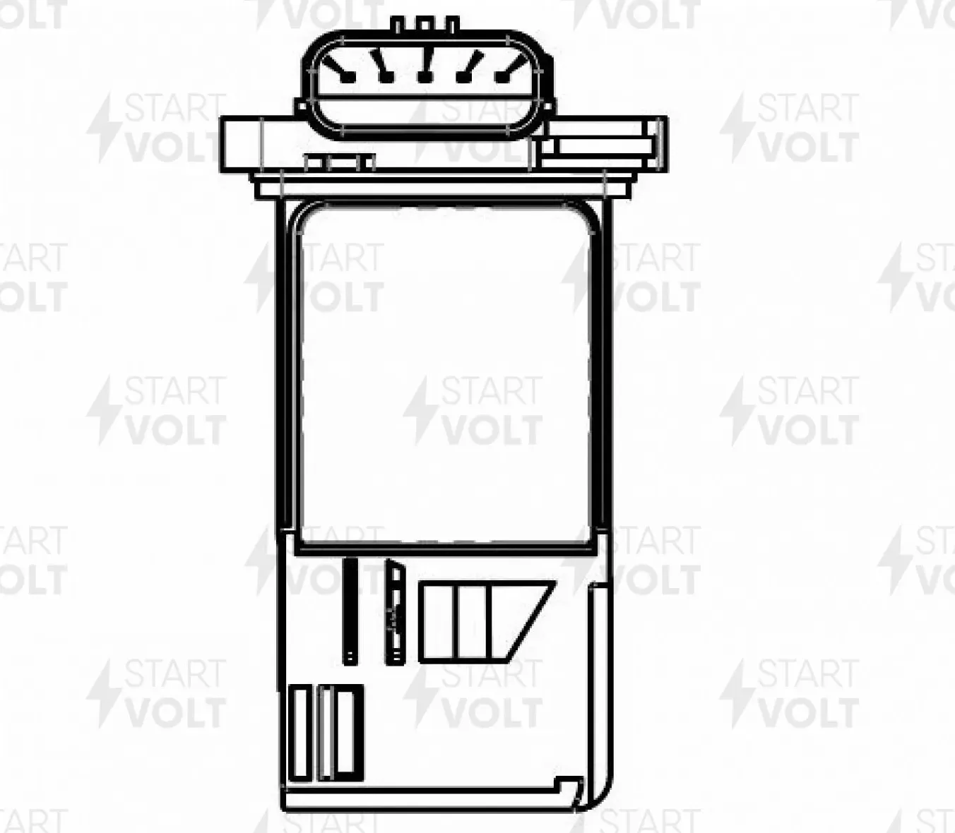 Датчик масс.расх.воздуха для а/м Honda CR-V III (06-) 2.0i/Civic VIII (05-) 1.8i (без корпуса) (VS-M (Startvolt). Артикул vs-mf-2300