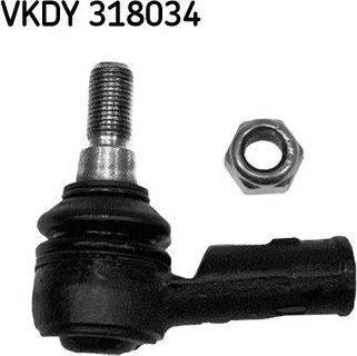 Наконечник рулевой тяги SKF. Артикул VKDY 318034