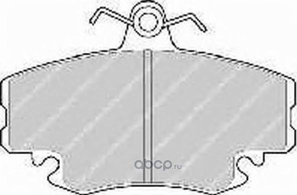 Комплект тормозных колодок, дисковый тормоз (Ferodo). Артикул FSL1781