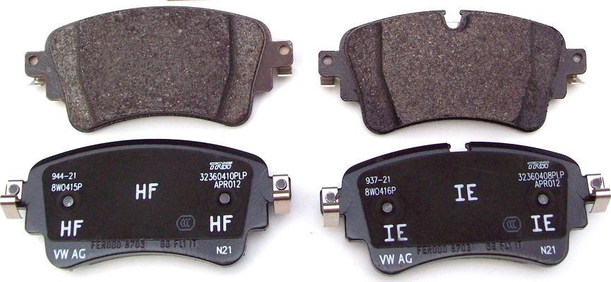 Тормозные колодки VAG. Артикул 8W0698451BC