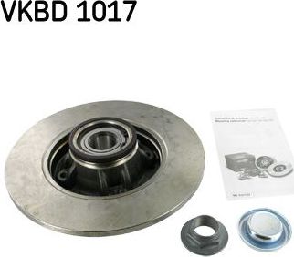 Тормозной диск SKF. Артикул VKBD 1017