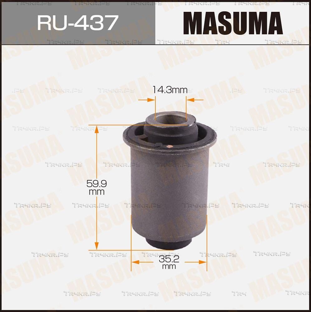 Сайлентблок заднего рычага подвески Masuma правый/левый нижний для Nissan Serena C23 1992-2001. Артикул RU-437