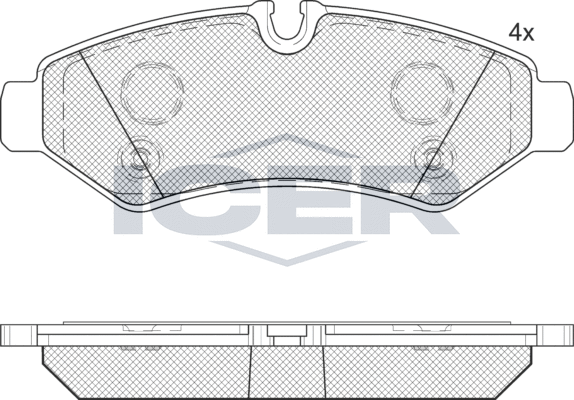 Тормозные колодки Icer. Артикул 142350