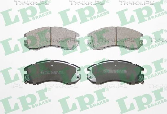 Тормозные колодки LPR передние для Subaru Impreza I 1993-2000. Артикул 05P546