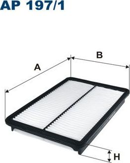 Воздушный фильтр Filtron. Артикул AP 197/1
