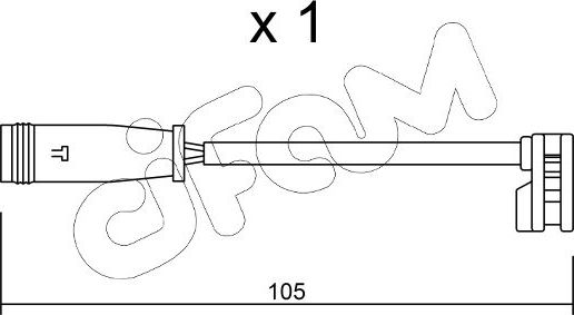 Датчик износа тормозных колодок  Metelli. Артикул SU.313