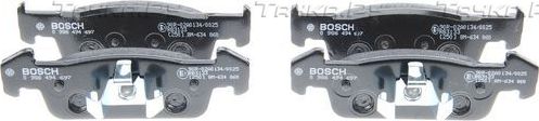Тормозные колодки Bosch (Low-Metallic) передние для Renault Logan II 2014-2026. Артикул 0 986 494 697