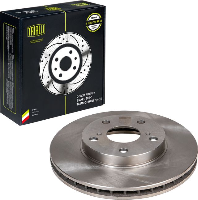 Тормозной диск Trialli передний для Toyota Progres 1997-2007. Артикул DF 190114