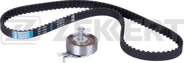 Ремень ГРМ с роликами (комплект) Zekkert (HNBR (Hydrierter Acryl-Nitril-Butadien-Kautschuk)) для ЗАЗ Chance 2009-2014. Артикул ZR-1206