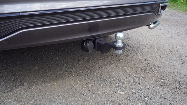 Фаркоп оцинкованный под американский квадрат ТСС для Jaecoo J8 2024-2026 (нерж. шар). Артикул TCU00419N