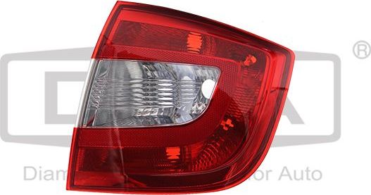 Фонарь задний DPA правый для Skoda Rapid I 2012-2019. Артикул 99451787002