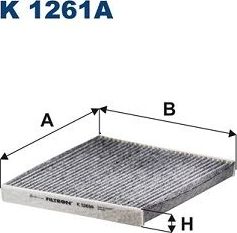 Салонный фильтр Filtron для Citroen Jumper II 2006-2026. Артикул K 1261A