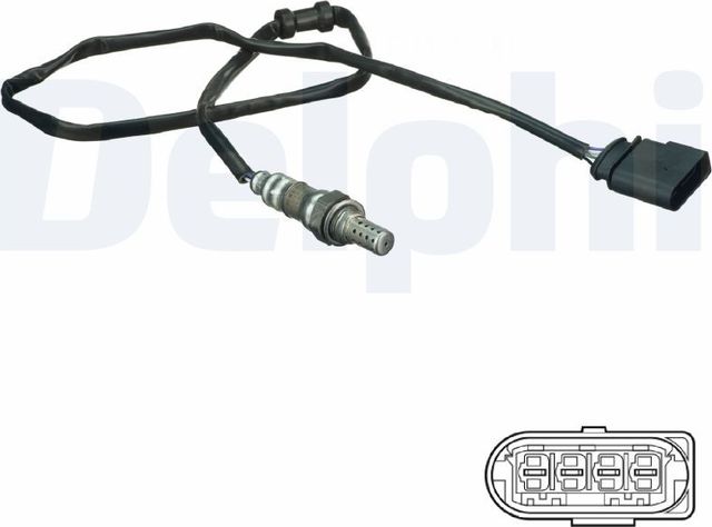 Лямбда-зонд (кислородный датчик) Delphi для Audi A4 II (B6) 2000-2004. Артикул ES20178-12B1