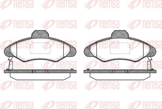 Тормозные колодки Remsa. Артикул 0331.04