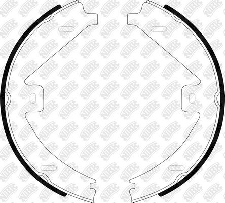 Тормозные колодки (стояночная тормозная система) NiBK. Артикул FN0676