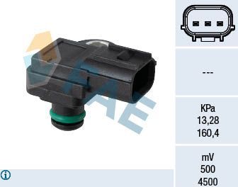 Датчик абсолютного давления (ДАД, MAP) FAE для Honda Jazz III 2015-2026. Артикул 15205