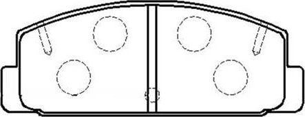 Тормозные колодки HSB задние для Mazda Premacy I (CP) 2001-2005. Артикул HP8275