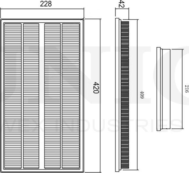 Фильтр воздушный (Unio). Артикул FLT-10126