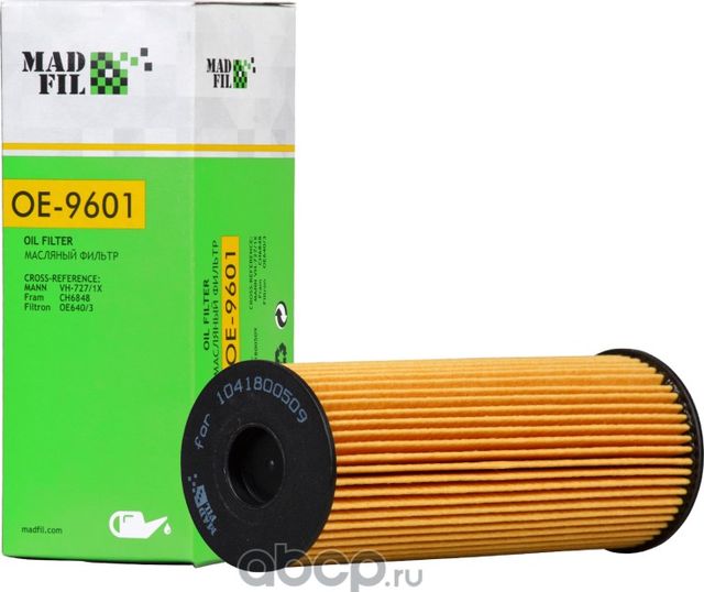 Фильтр масляный (Madfil). Артикул OE9601