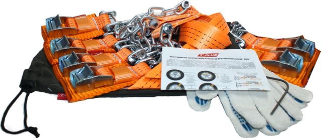 Браслет противоскольжения Tplus 4WD R16-R21 для шин 205-235 мм в мешке (6 шт). Артикул Т004037