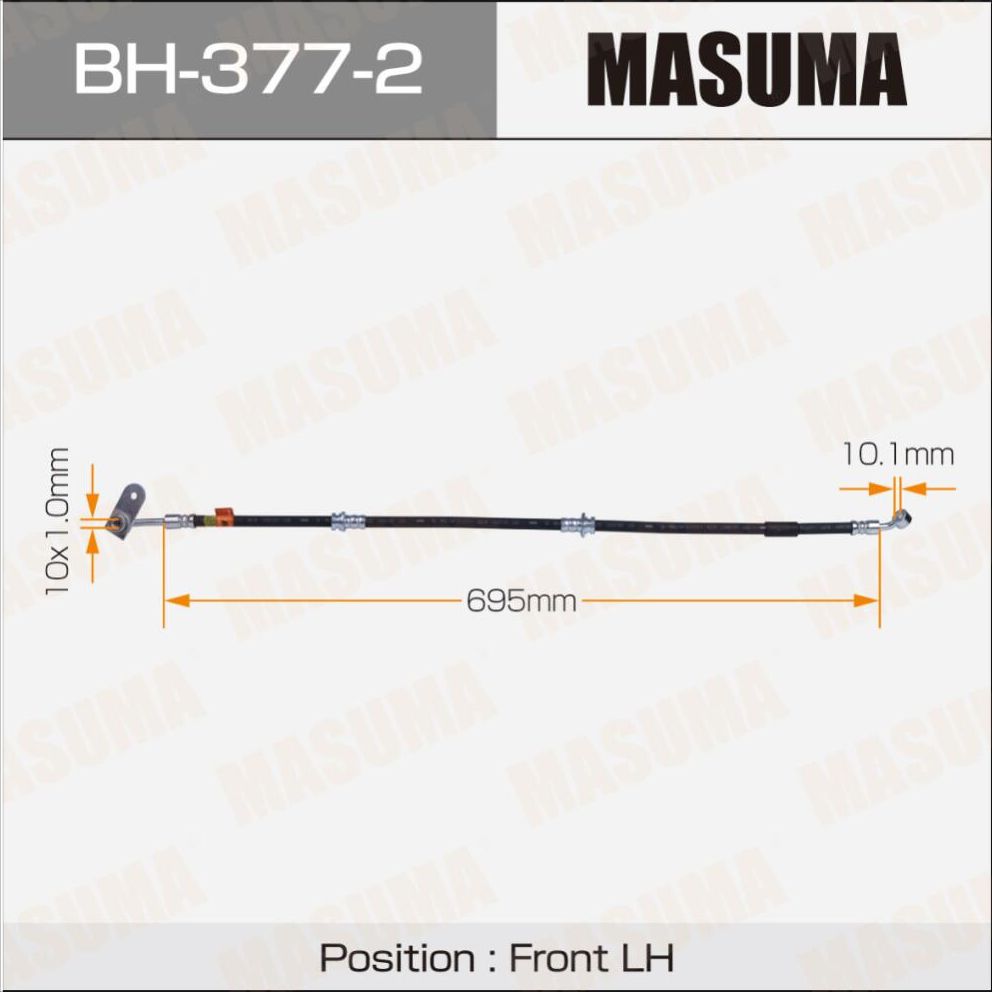 Тормозной шланг Masuma. Артикул BH-377-2