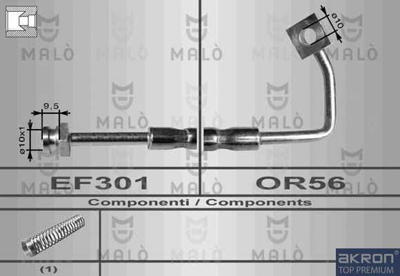 Тормозной шланг Malò. Артикул 80152