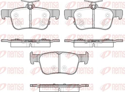 Тормозные колодки Remsa. Артикул 1551.32