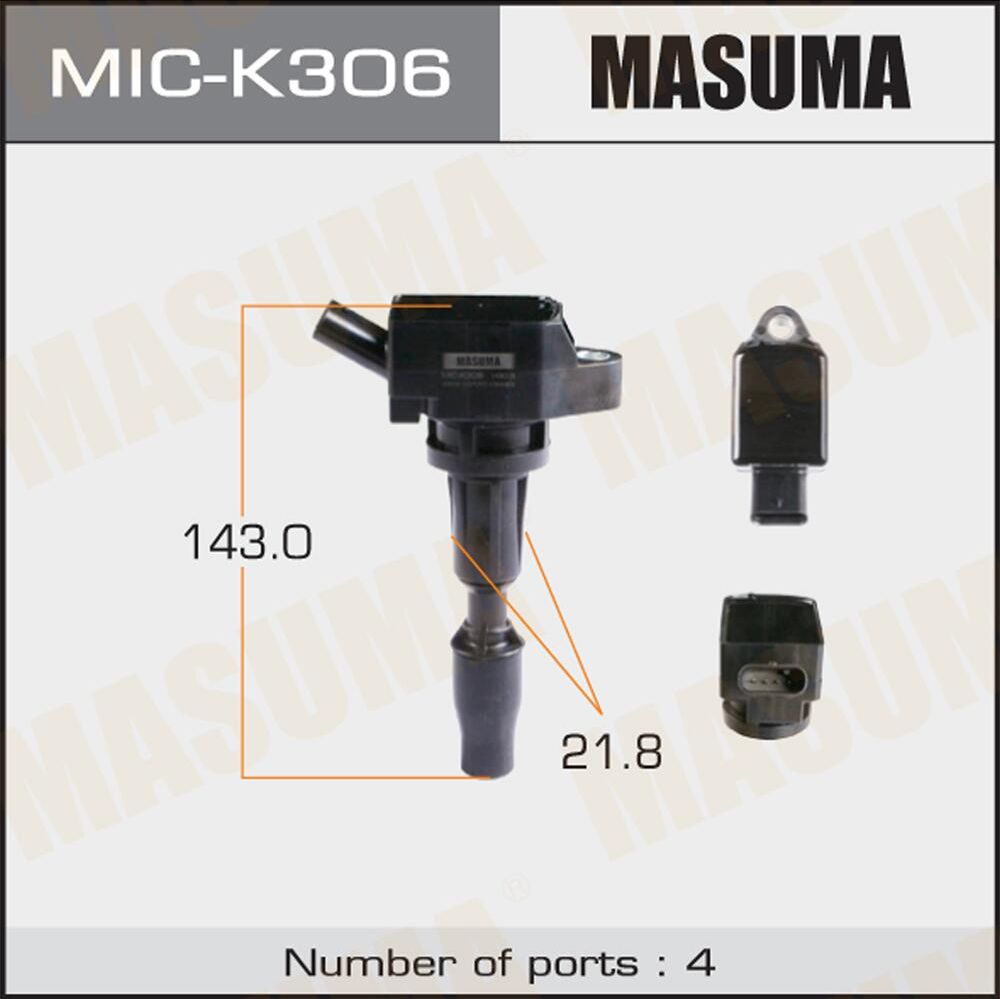 Катушка зажигания Masuma. Артикул MIC-K306