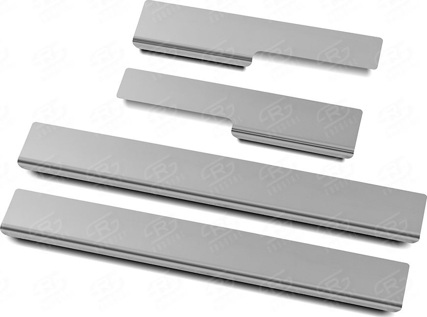 Накладки RusStal на пороги (лист нерж. шлифованный) для Ford Mondeo V 2015-2026. Артикул FRMON15-02