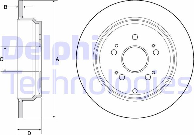 Тормозной диск Delphi. Артикул BG4694C