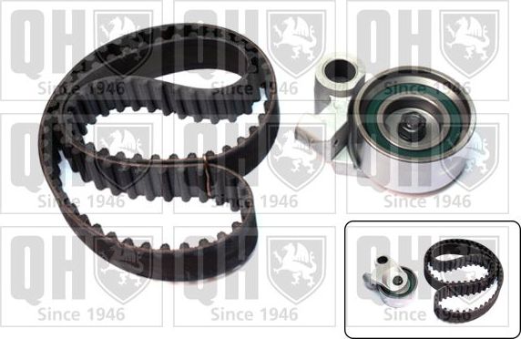 Ремень ГРМ с роликами (комплект) Quinton Hazell для Toyota HiAce H200 2008-2019. Артикул QBK737