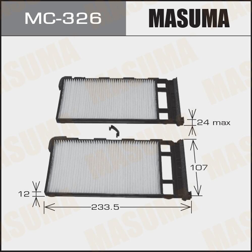Салонный фильтр Masuma. Артикул MC-326