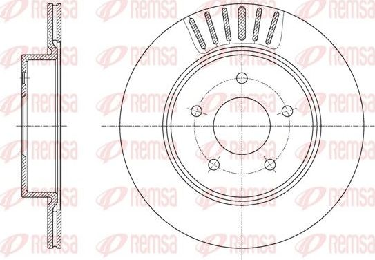 Тормозной диск Remsa. Артикул 61623.10