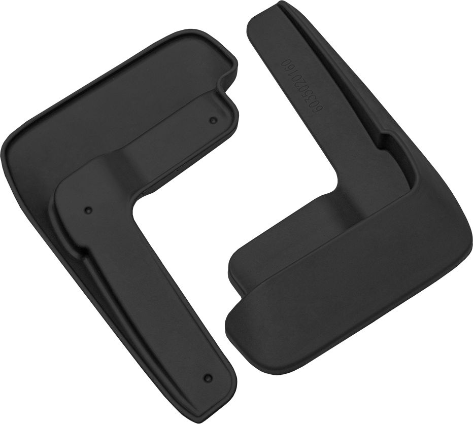 Брызговики Rezkon резиновые передняя пара для Volkswagen Polo V до рестайлинга 2010-2015. Артикул 6035020160