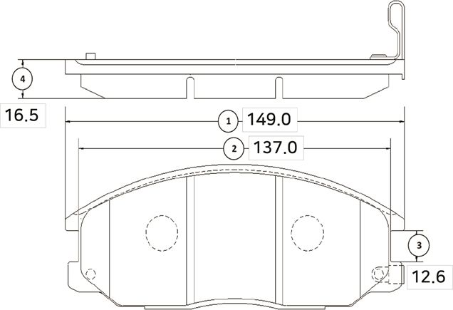 Тормозные колодки CTR. Артикул GK0563