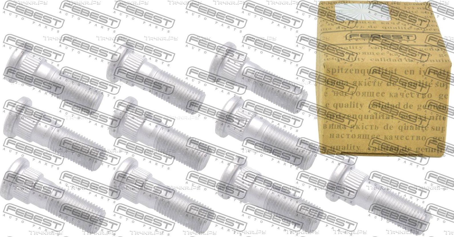 Шпилька колеса (болт ступицы) Febest для Nissan Tiida I 2007-2013. Артикул 0284-002-PCS10