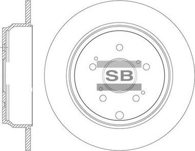 Тормозной диск Sangsin Hi-Q. Артикул SD8516