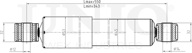 Амортизатор подвески (Unio). Артикул SAB-10506