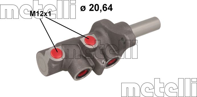 Тормозной цилиндр главный Metelli. Артикул 05-1132