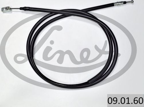 Трос ручника (тросик ручного тормоза) Linex передний правый для Lancia Phedra 2005-2010. Артикул 09.01.60