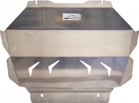 Защита алюминиевая АВС-Дизайн для радиатора Infiniti QX80 2014-2026. Артикул 15.14ABC