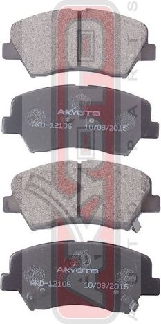 Тормозные колодки Akyoto Packing AKYOTO. Артикул AKD-12106